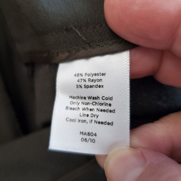 Talbots Classic Side-Zip Gray Knit Dress Pants Size 16 - Picture 4 of 5